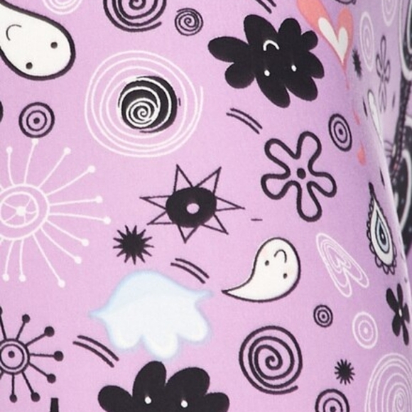 LEGGINGS DEPOT Purple Cat Animal Print Full length Leggings Size 12 NWT - Picture 7 of 7